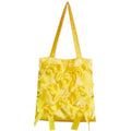DAFFOIL YELLOW satin ribbon tote bag