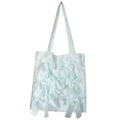 ICE MINT satten ribbon tote bag